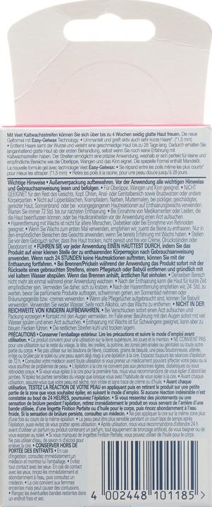 Immagine prodotto Veet La cera fredda spoglia la pelle sensibile del viso (20 x, 29 g)