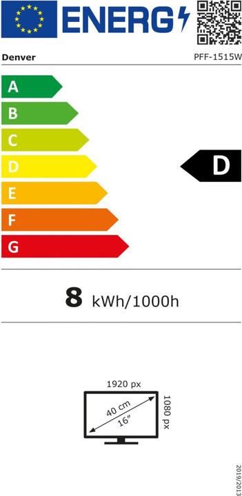 Energie-Label Denver PFF-1515W (15.60", 1920 x 1080 Pixel)