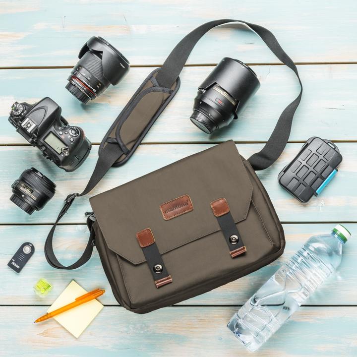 Immagine prodotto mantona Borsa fotografica Milano grande (Borsa a tracolla per fotocamera)