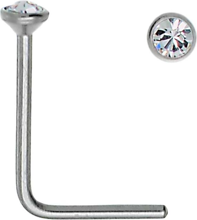 Bijouteria Nasenpiercing (Edelstahl, Kristall)