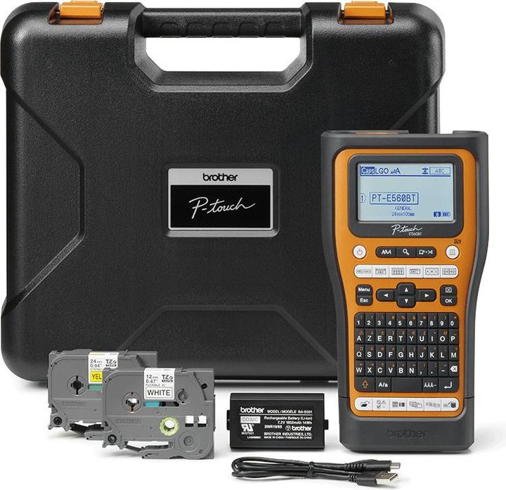 Actual product image Brother PT-E560BTVP 24 mm AZERTY