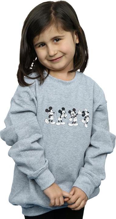 Actual product image Disney Girls Mickey Mouse Four Emotions Sweatshirt (140, 146)