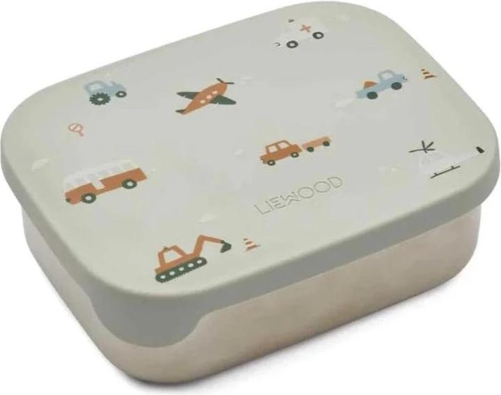 Image du produit Liewood Boîte à lunch pour enfants Arthur Vehicles / Dove Blue Mix