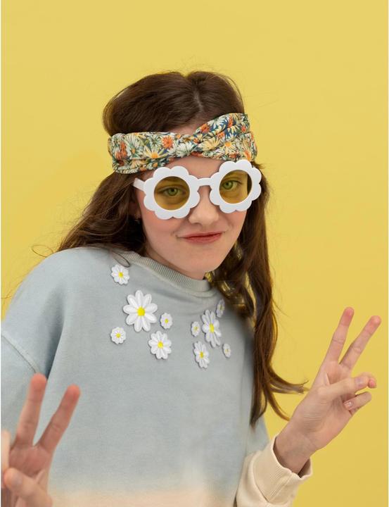 Image du produit Partydeco Lunettes de fête Pâquerette 13 x 6 x 13 cm, Blanc