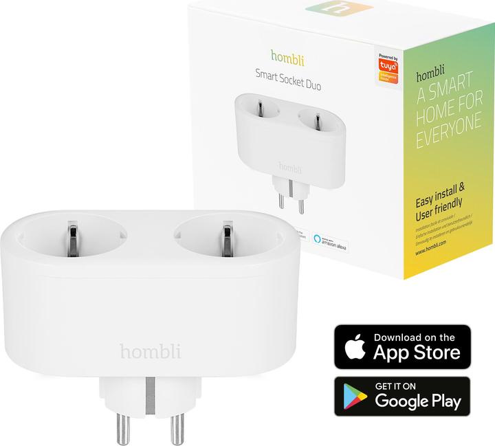 Actual product image Hombli Smart Socket Duo EU
