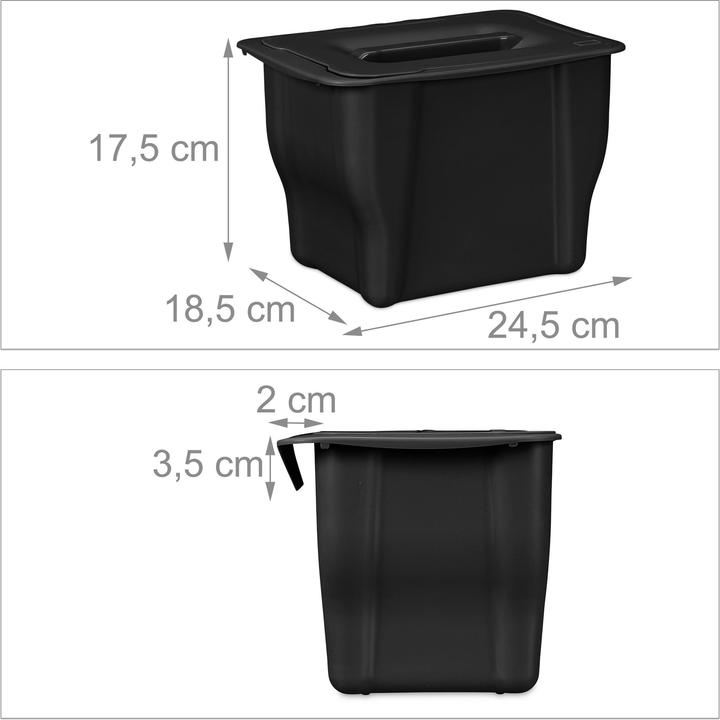 Immagine prodotto Relaxdays Pattumiera da-appendere (5 l)
