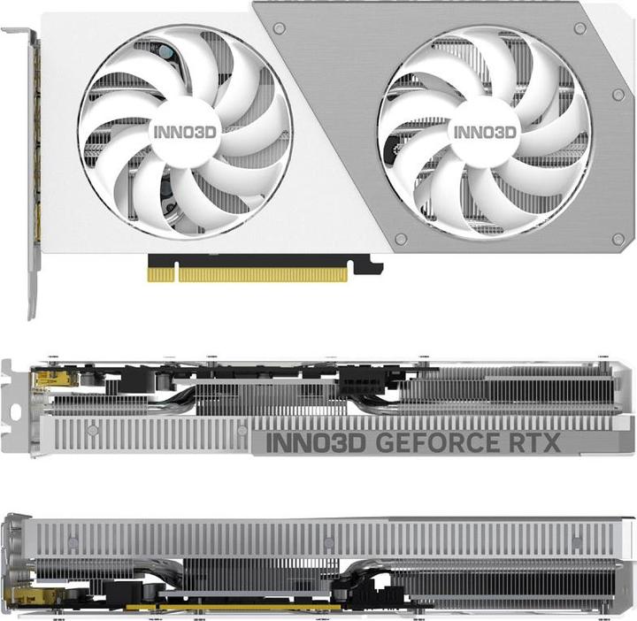 Actual product image Inno3D GEFORCE RTX 4070 Ti SUPER TWIN X2 OC WHITE NVIDIA 16 GB GDDR6X (16 GB)