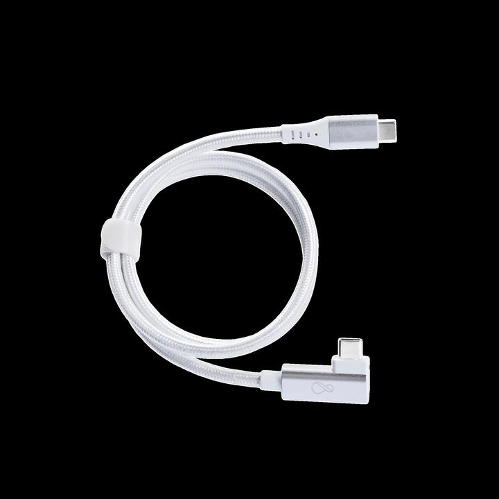 Produktbild Bachmann Ochno USB-C Kabel gewinkelt 0,7m silber (0.70 m, USB 3.2 Gen 2)