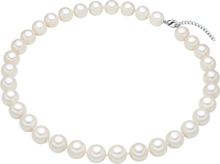 Actual product image Lulu & Jane Ladies brass shell bead silver 45.0 cm base chain + 5.0 cm extension - 29467 (Brass, 45 - 50 cm)