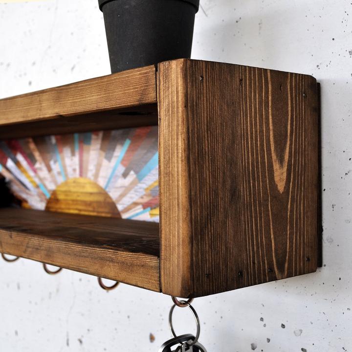 Immagine prodotto Hanah Home Sculpted Decorative Wooden Wall Shelf (40 x 10 x 10 cm)
