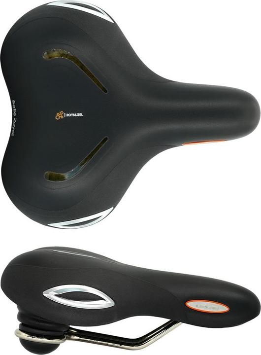 Selle Royal LOOKIN Sella rilassata, protezione tecnoflex argento unisex, Stracciatella