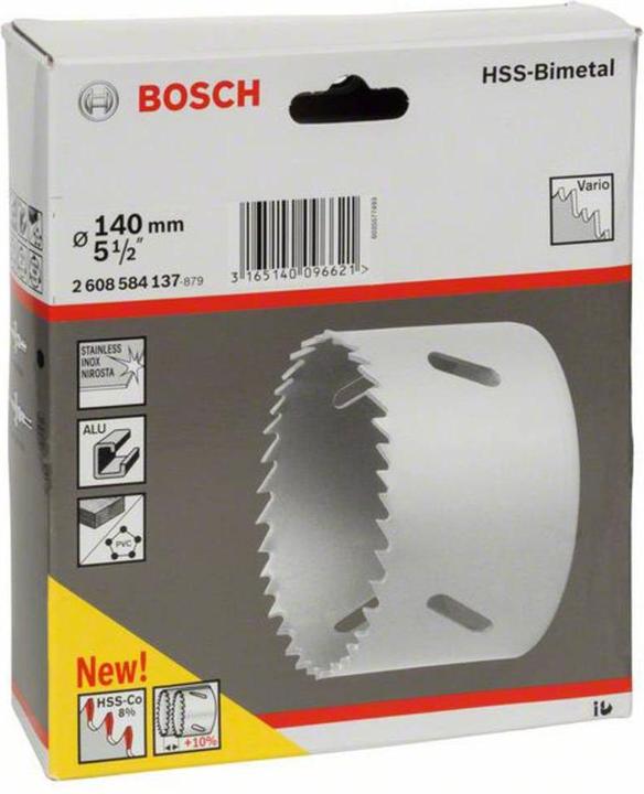 Image du produit Bosch Professional Zubehör Scie cloche bimétal HSS pour adaptateur standard, 140 mm, 5 1/2 pouces (140 mm)