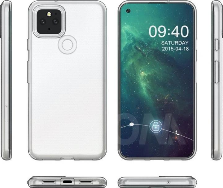 Image du produit Screenguard Étui souple en TPU transparent pour Google Pixel 5 (Google Pixel 5)