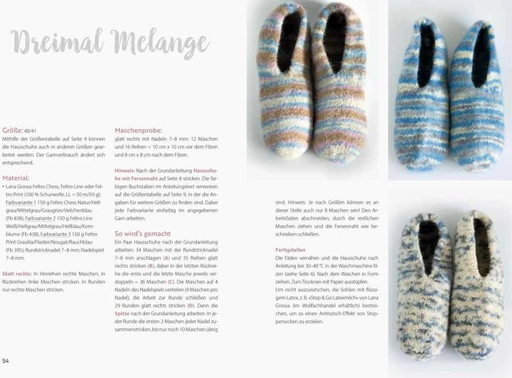 Image du produit Hausschuhe stricken & filzen (Allemand, Sabine Abel, Karoline Hoffmeister, Annette Diepolder, 2023)