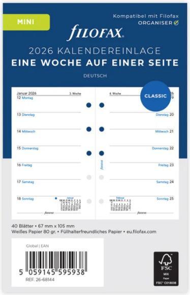 Energy Label Filofax MINI-INH.1WO/S.DEUTSCH
