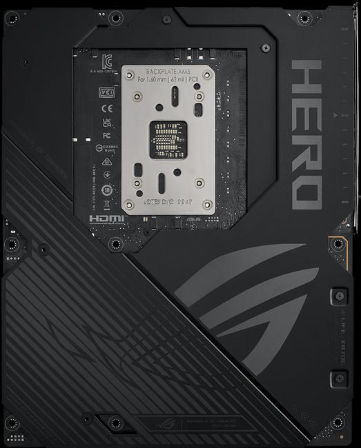 Actual product image ASUS Rog Crosshair X870e Hero (AM5, AMD X870E, ATX)