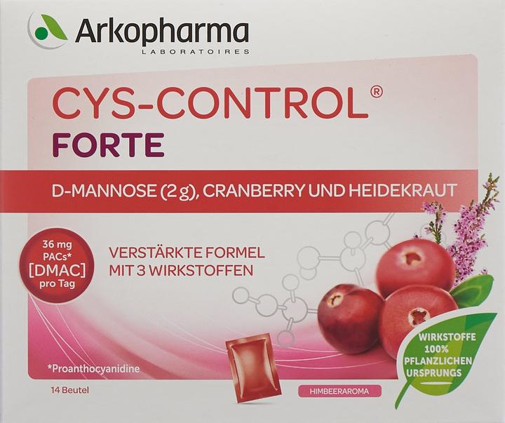 Immagine prodotto Arkopharma Cys-Control Forte D-Mannose Cranberry Heidekraut (14 Pezzo/i, Bustina, 99 g)