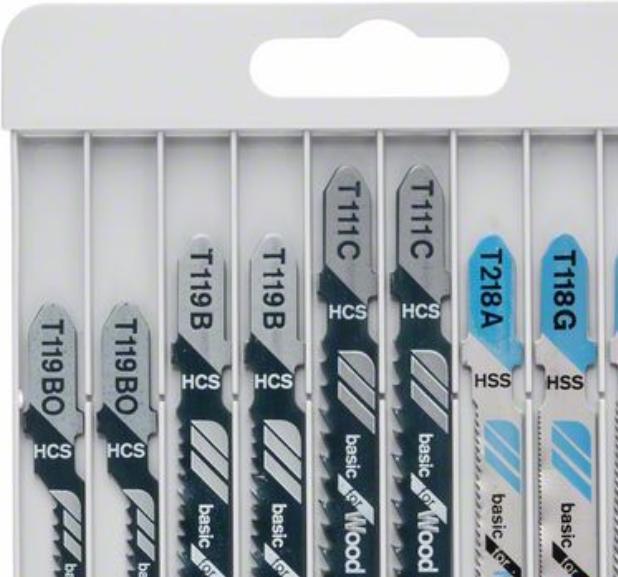 Produktbild Bosch Professional Zubehör 10-tlg. Stichsägeblatt-Set Basic for Metal and Wood