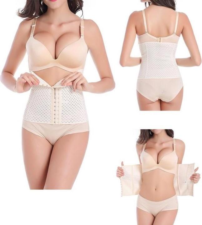 Produktbild JTI Taillentrainer / Trainingskorsett für Sanduhrfigur, M - Beige (M)