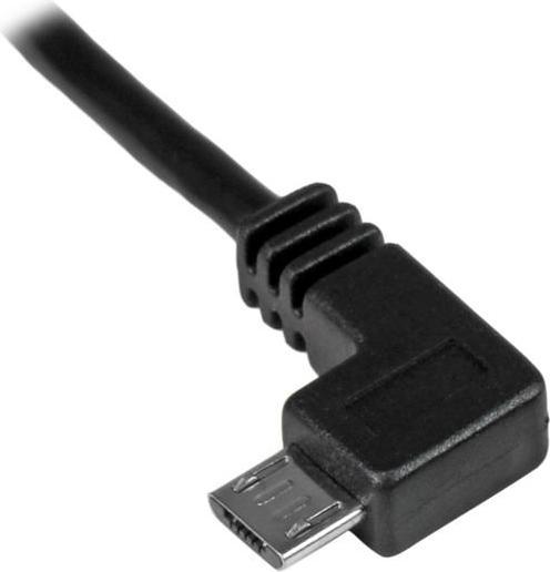 Actual product image StarTech Micro USB Charge and Sync Cable St/St - Left Angled Micro-USB - 0.5m (0.50 m, USB 2.0)