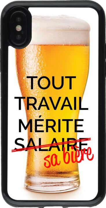 Image du produit PhoneLook Coque Gel noir Tout travail mérite sa bière (Apple iPhone XS, Apple iPhone X)
