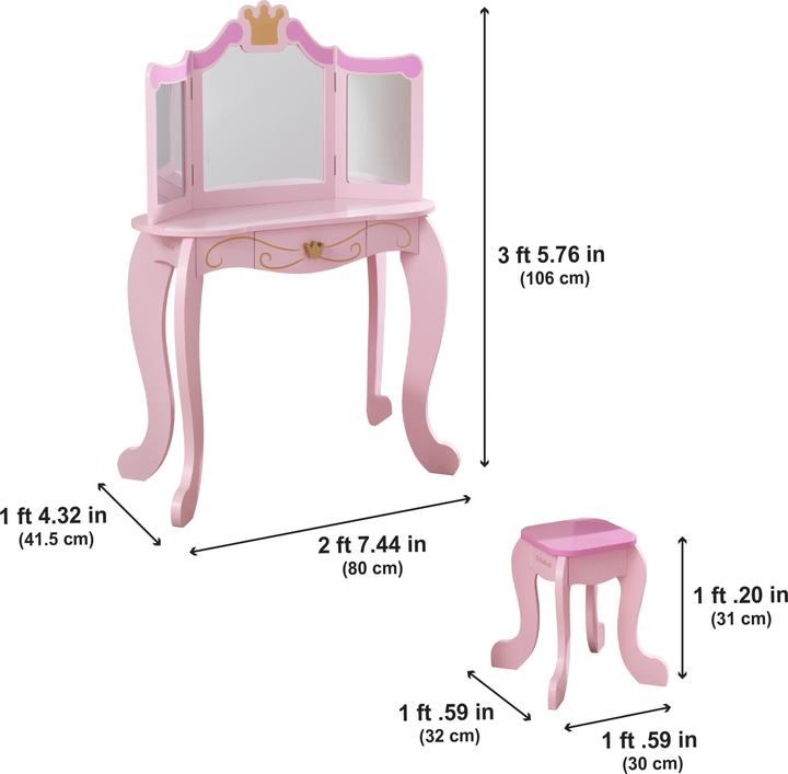 Immagine prodotto KidKraft Toeletta da principessa (Divano per bambini)