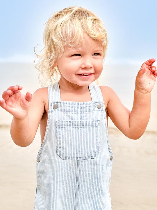 Actual product image Vertbaudet Baby Latzhose mit Streifenmuster (104)