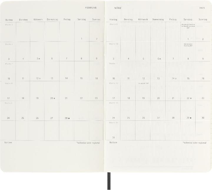 Produktbild Moleskine Notizkalender (A5, Deutsch)