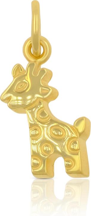 Immagine prodotto Muau Ciondolo giraffa oro giallo 750, 19x9 mm (Oro giallo 750/18 carati)