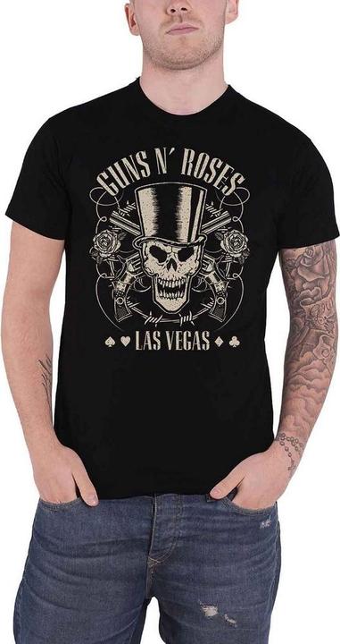 Universal Textiles Top Hat Skull & Pistols Las Vegas TShirt (M)