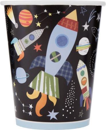 Produktbild Unique Party Becher Rakete im Weltall