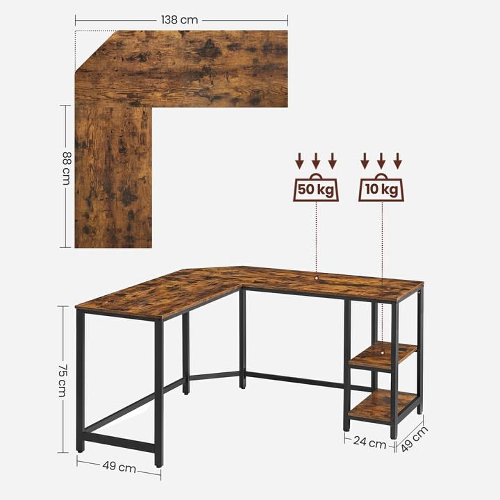 Immagine prodotto Vasagle Corner (138 x 138 x 76 cm)