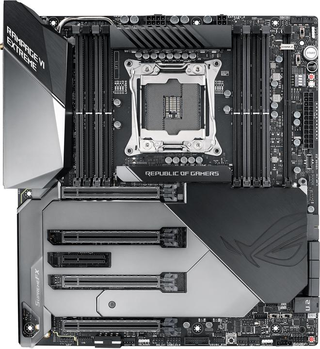 Actual product image ASUS Rampage Vi Extreme (LGA 2066, Intel X299, E-ATX)