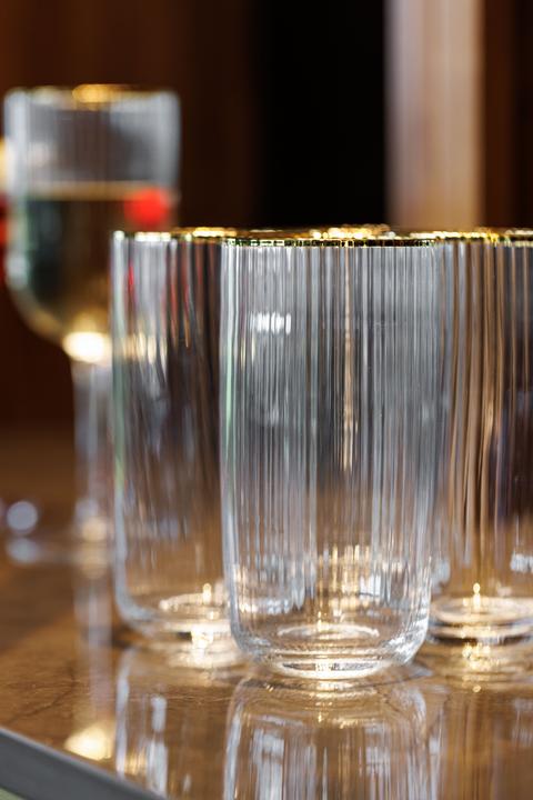 Image du produit Mikasa Verres Sorrento Ridged Crystal Highball, Set of 4, 510ml (0.51 l, 4 x)