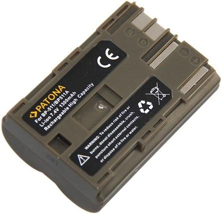 Actual product image Patona Canon BP-511 (Rechargeable battery)