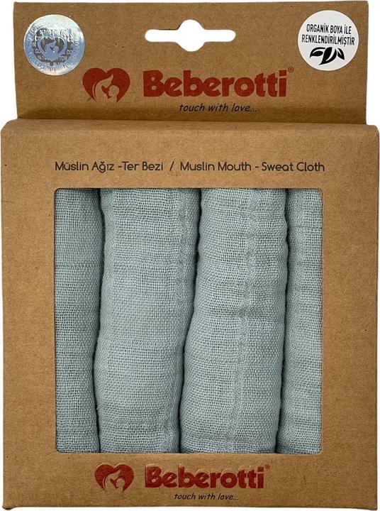 Image du produit Beberotti Muslin Baby Handkerchief-muslin face Towel 4 pieces in each (25 cm, 25 cm)