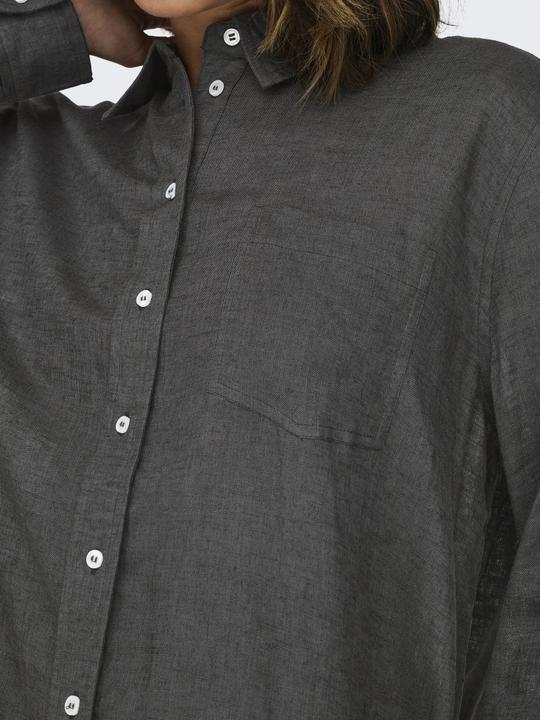 Actual product image Only Single-coloured linen mix shirt Shirt (M)