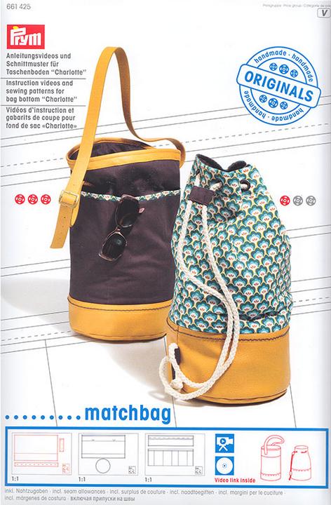 Image du produit Prym Vidéo Fond de sac Charlotte, Matchbag avec patron