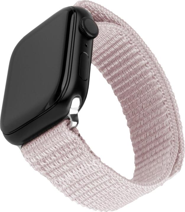 Fixed Nylon bandje voor Apple Watch 42/44/45/46/49 mm, roségoud