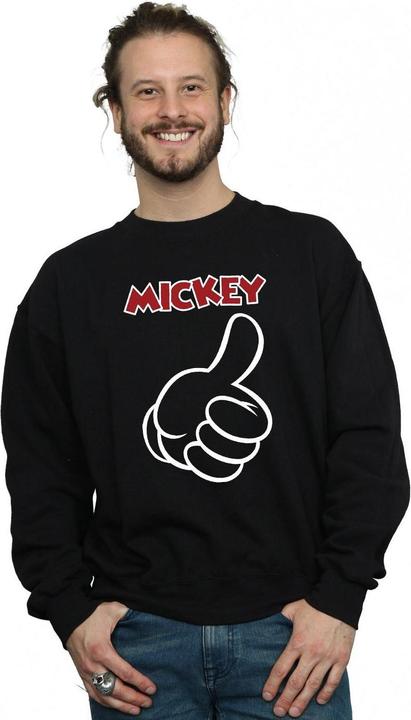 Actual product image Disney Mens Mickey Mouse Thumbs Up Sweatshirt (XL)