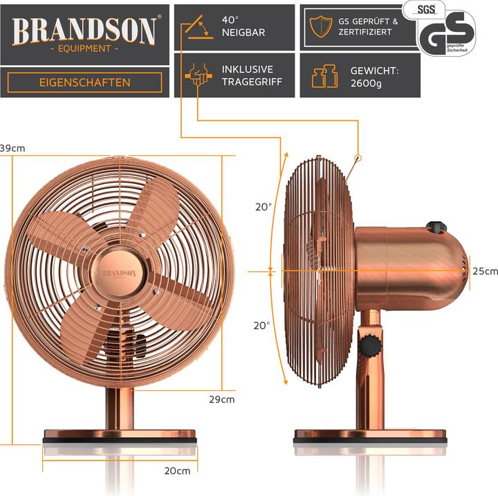 Produktbild Brandson Tischventilator (46 dB)