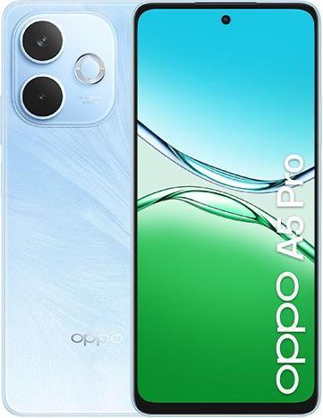 OPPO A5 Pro (256 GB, blu piuma, 6.67", Doppia SIM, 50 Mpx, 4G)