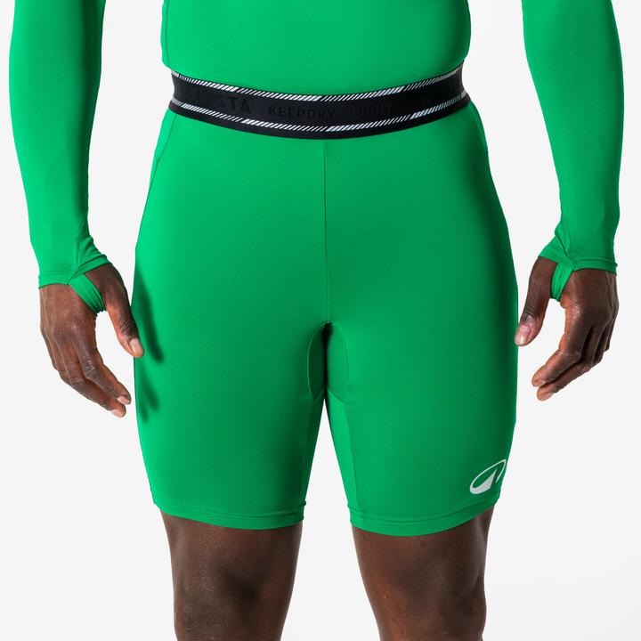 Kipsta Damen/Herren Fussball Funktionsshorts - Keepdry Light grün (L)