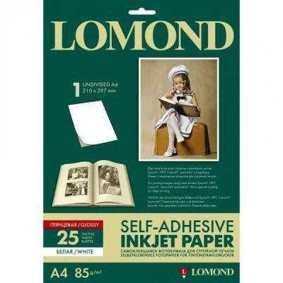 Immagine prodotto Lomond Carta fotografica autoadesiva a getto d'inchiostro lucida A4, 25 fogli (A4, 25 x)