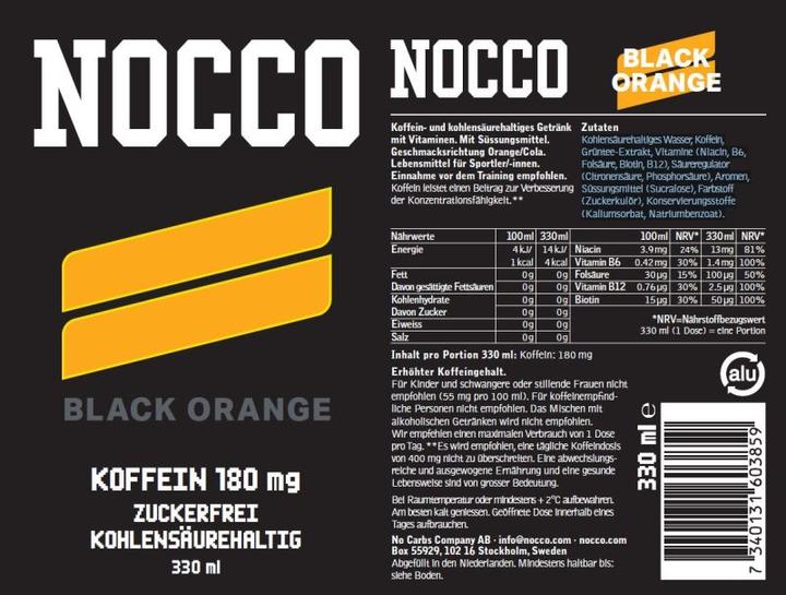 Image du produit Nocco Orange noire (Orange, 24 x)