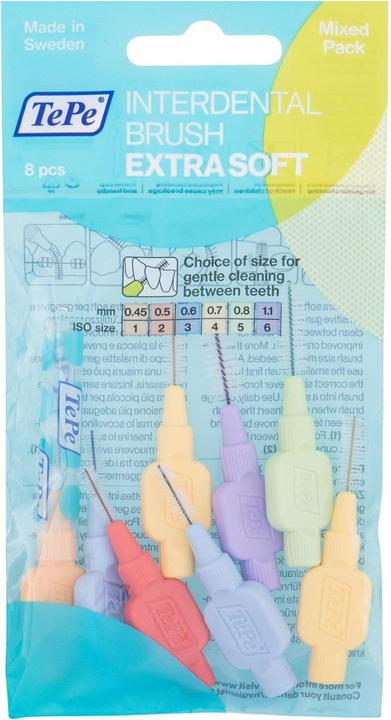 Produktbild TePe Interdentalbürsten Extra Soft Mixpack ISO 1-6 (8 x, 1.10 mm)