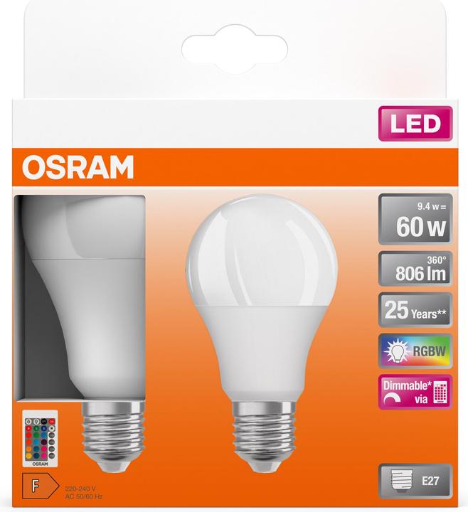 Produktbild Osram Led Retrofit (E27, 9.70 W, 806 lm, 2 x, G)