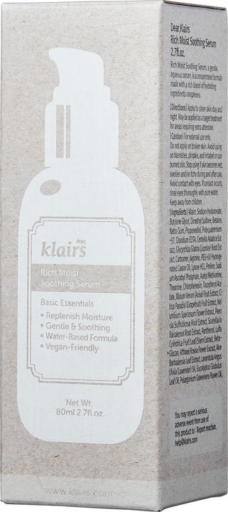Image du produit Klairs Riche, humide et apaisant (80 ml, Crème de jour)