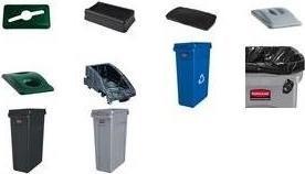 Actual product image Rubbermaid Plastic recyclable material collector (87 l)