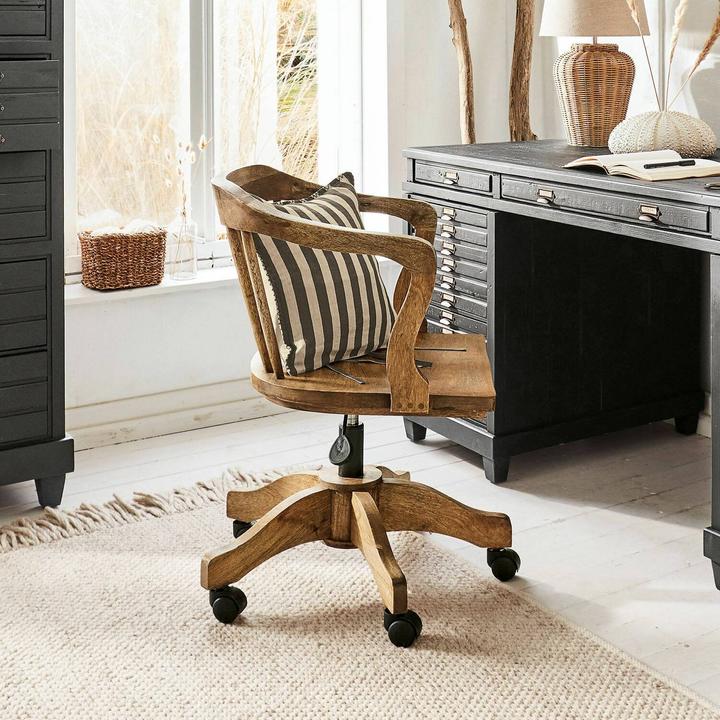 Actual product image Loberon Desk chair Kerava brown